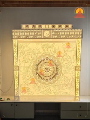Om and Mor Pankh Corian Mandir 2- designotemplestore.com