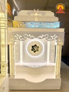 Designer Om Corian Marble Mandir img 5- designotemplestore.com