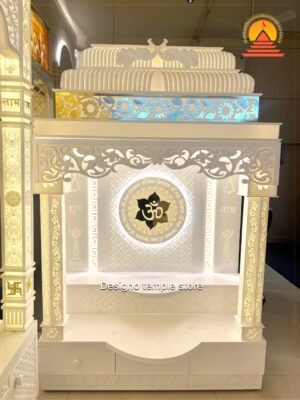Designer Om Corian Marble Mandir img 5- designotemplestore.com
