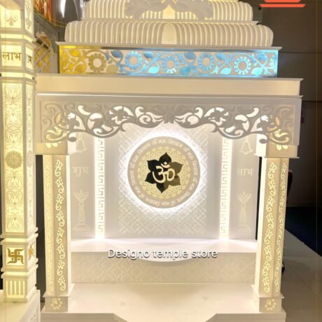 Designer Om Corian Marble Mandir img 5- designotemplestore.com