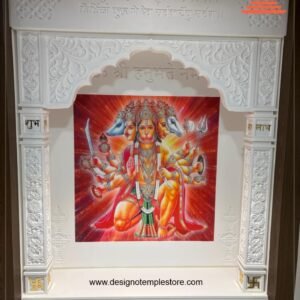 Panchmukhi Hanuman ji Colorful Corian Mandir img1- designotemplestore.com