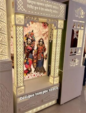 Radha Krishna Corian Marble Temple 1- designotemplestore.com