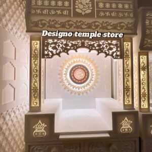 Small Om Corian Marble Mandir 3- designotemplestore.com