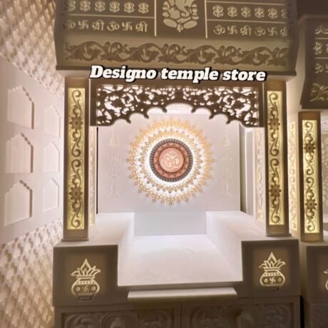 Small Om Corian Marble Mandir 3- designotemplestore.com