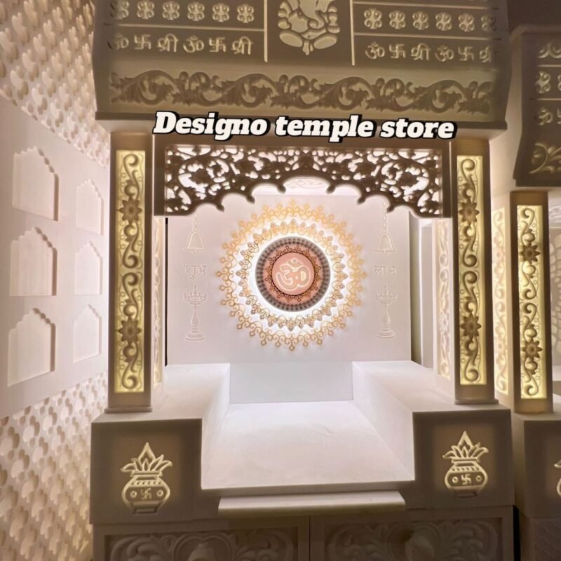 Small Om Corian Marble Mandir 3- designotemplestore.com