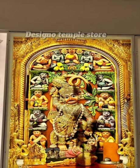 Bhagwan Hanuman colorful creative wall panel for home 3- designotemplestore.com