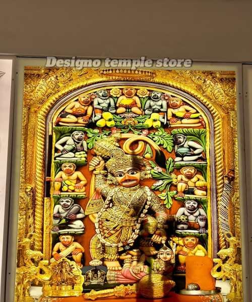 Bhagwan Hanuman colorful creative wall panel for home 3- designotemplestore.com