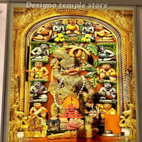 Hanuman Ji colorful creative wall panel for home 3- designotemplestore.com