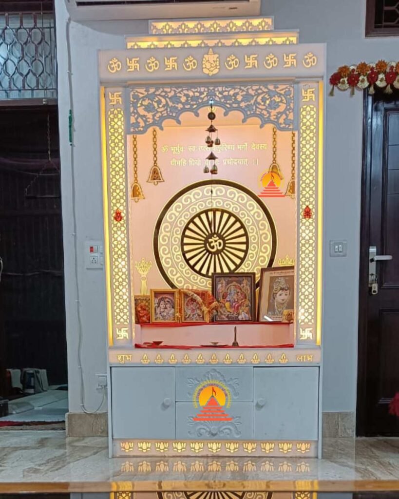 Modern OM korian mandir img1- designotemplestore