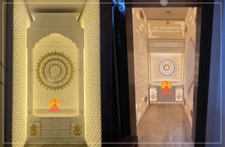 Personalized Corian Mandir & Pooja Room Solutions – Elegant, Durable & Custom-Made- designotemplestore.com