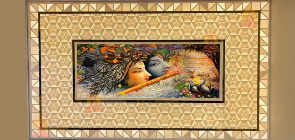 Radha Krishna Wall Panel corian