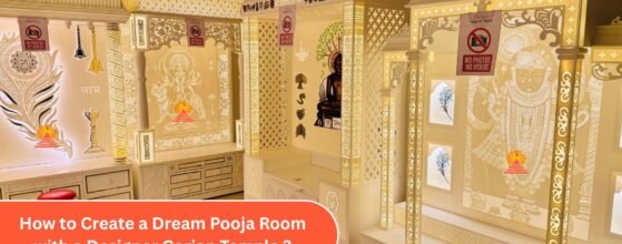 How to Create a Dream Pooja Room with a Designer Corian Temple - designotemplestore.com