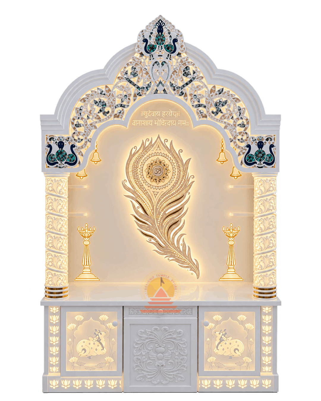 Exclusive Corian Mandir Design