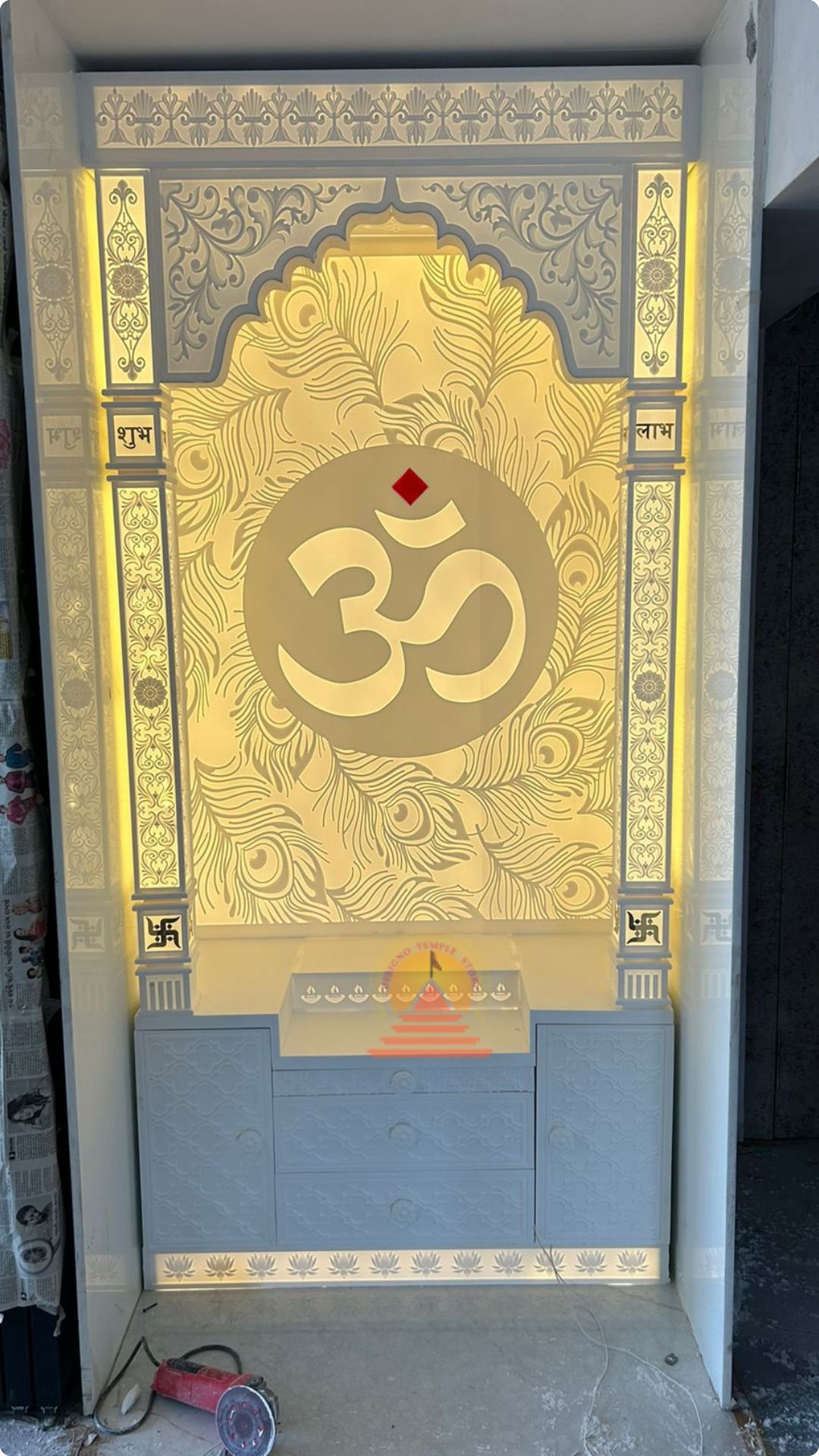 Om Layer Corian Temple