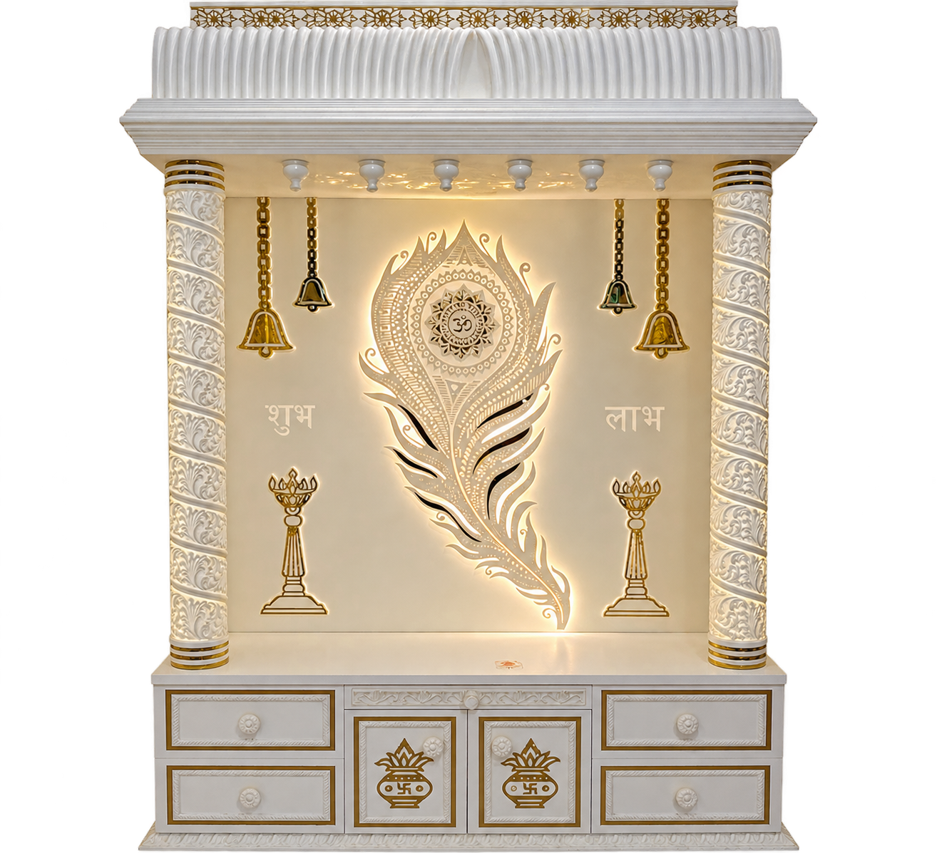 Exclusive Corian Mandir Design