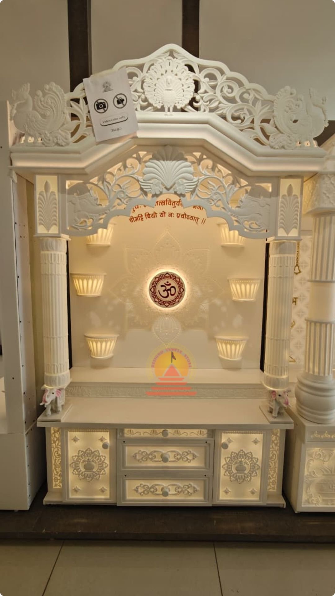 Premium Corian Mandir Design