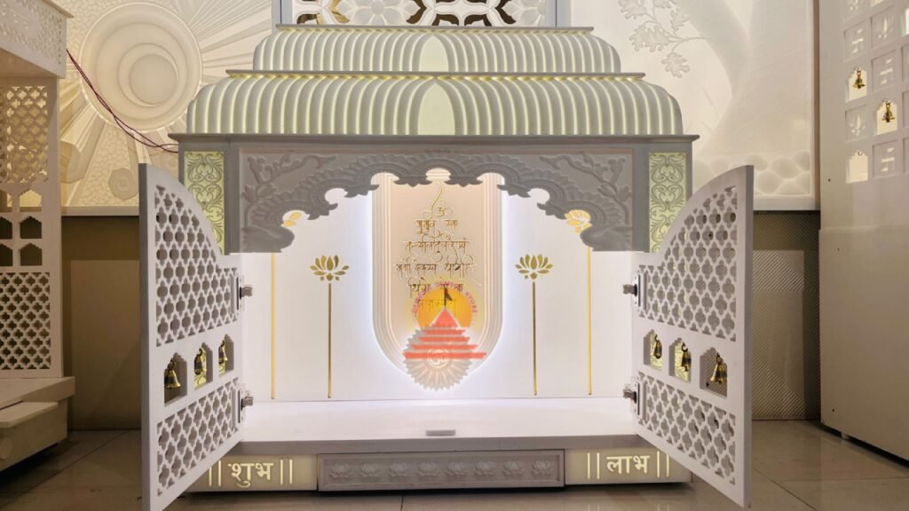 corian mandir with door image 1- designo temple store